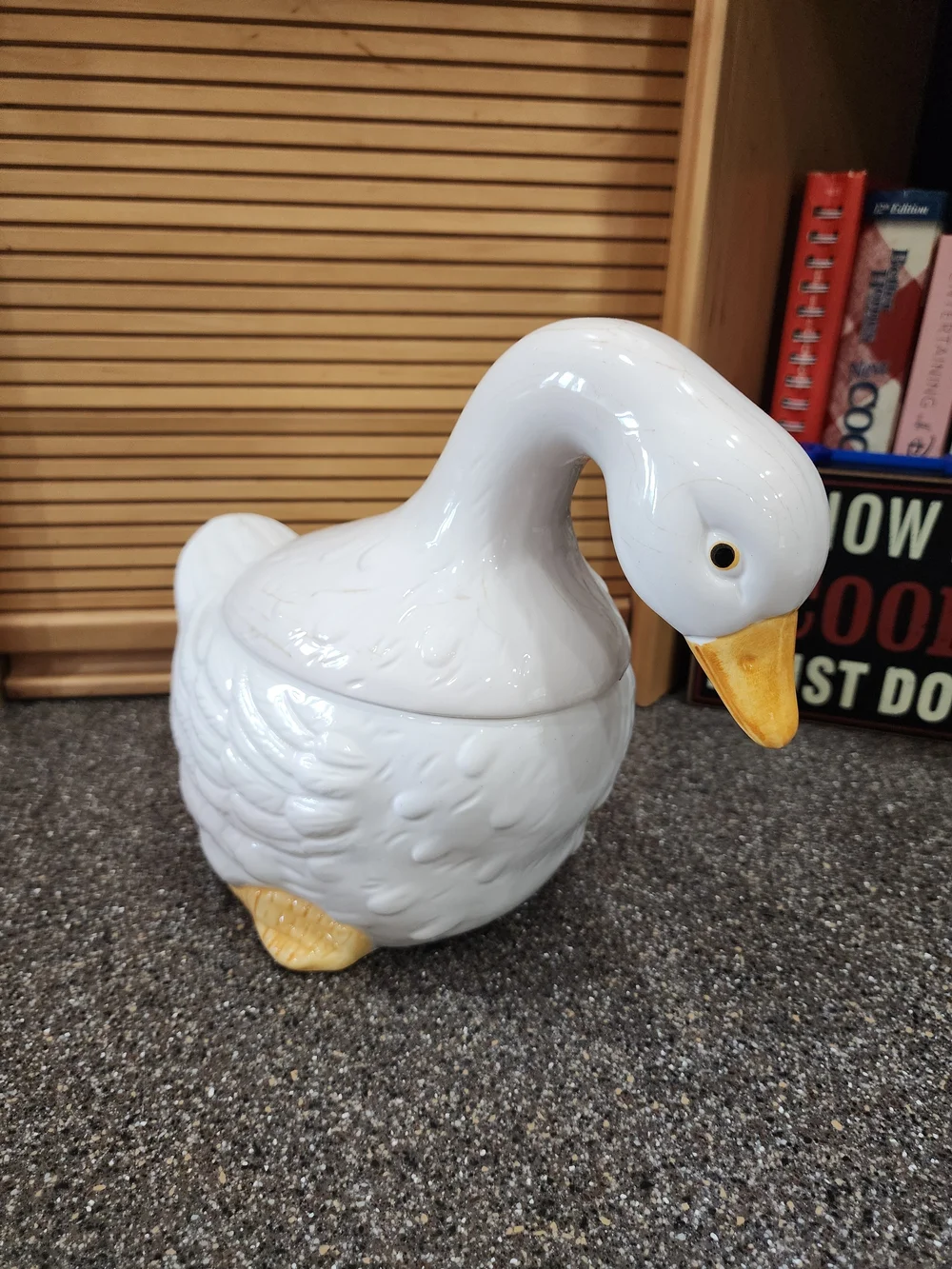 Vintage Duck Cookie Jar made in Taiwan